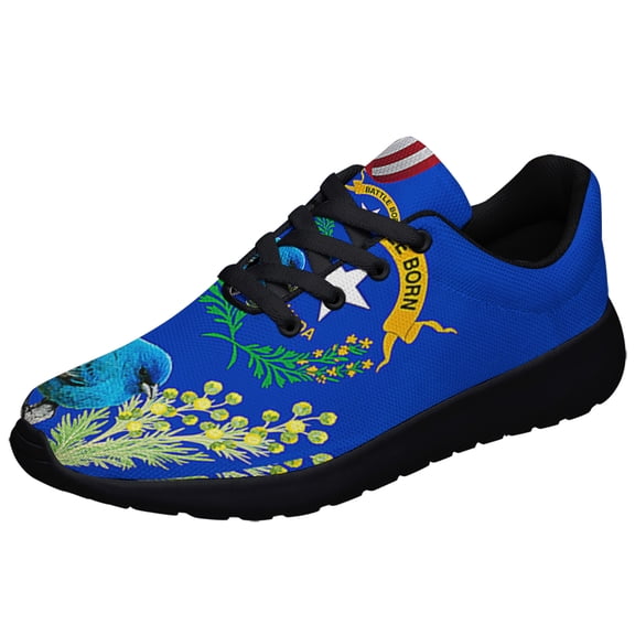 Nevada Stte MtnBluebird and Sagebrush Shoes Sneakers Black Size 3.5