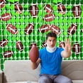 thumbnail image 6 of Football Party Decorations Football Photo Booth Prop, Foil Fringe Curtain Football Backdrop Football for Sports Party, Football Themed Party Decor, Birthday Jungle Theme Party Decor, 6 of 6