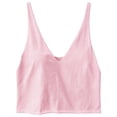 thumbnail image 6 of Fewfanhot Women's Cotton Camisole Tank Top with Built-in Bra, V-Neck Spaghetti Strap Basic Cami, Casual Layering Sleeveless Vest, S-3XL, 6 of 6
