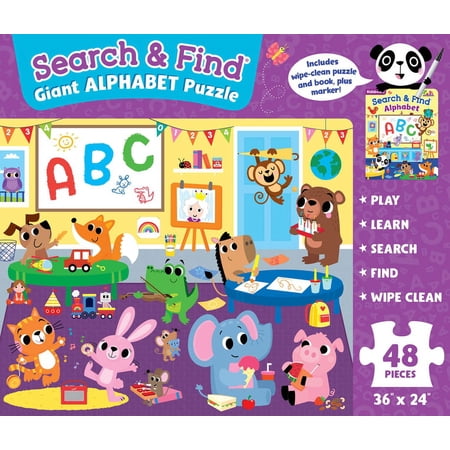 Book & Puzzle Alphabet (48 Piece Puzzle) (Paperback)