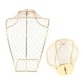 thumbnail image 3 of Tachiuwa Dismountable Hat Holder Storage Rack Hollow Premium Dress Form Organizer Display Golden, 3 of 7