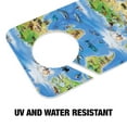 thumbnail image 3 of Animals of the World Continents Atlas Globe Pattern Plastic Door Knob Hanger Sign, 3 of 7