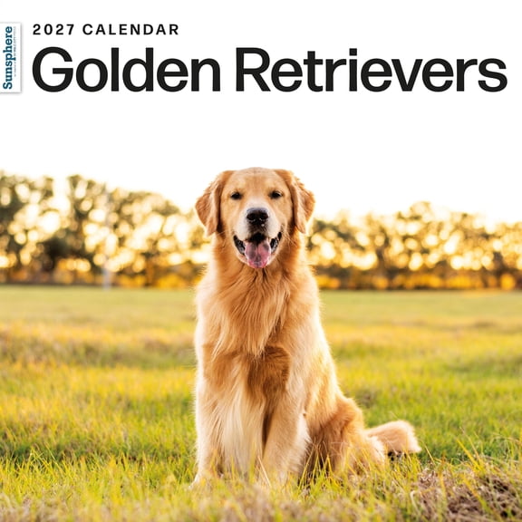 Golden Retrievers 2027 Wall Calendar | Sunsphere by MCP