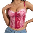 thumbnail image 1 of Corset Gainant pour Femmes Bustier en Acier à Lacets, 1 of 6