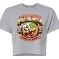 thumbnail image 3 of Star Wars - The Mandalorian Mando Collegiate  - Juniors Cropped Short Sleeve Graphic T-Shirt, 3 of 5