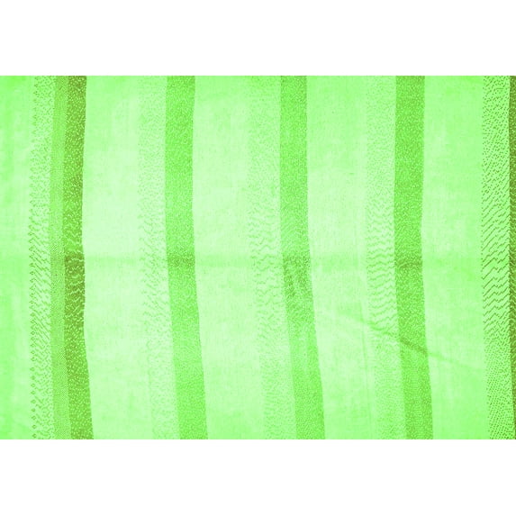 Ahgly Company Indoor Rectangle Solid Green Modern Area Rugs, 4' x 6'