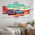 thumbnail image 4 of Designart "Nevada s Old American Car III" Retro Metal Wall Décor Set, 4 of 5