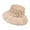 Khaki, variant on Women's Scalloped Wide Brim Straw Sun Garden Hats Boho Gauze Decor Beach Hat,Color:Black
