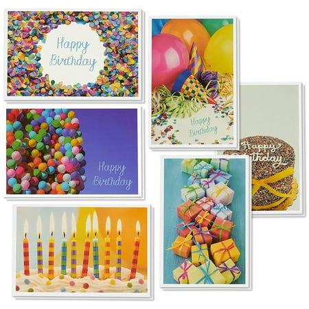 48-Count Happy Birthday Cards Bulk, Blank Inside, Envelopes Included, (Best Happy Birthday Photos)