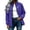 Purple(Jackets), variant on GUACER Women's Lightweight Stand Collar Windbreaker Jackets, Casual Solid Zip-Up Bomber Coat with Elastic Cuffs