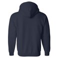 thumbnail image 2 of Navy NAVY Full-Zip Hooded Sweatshirt with gold print, 2 of 3