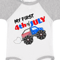 thumbnail image 4 of Inktastic My First Fourth of July Monster Truck Boys or Girls Baby Bodysuit, 4 of 5
