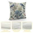 thumbnail image 4 of Nawypu  Chinoiserie Pillow Covers  Vintage Bule Birds Flowers Farmhouse Decorations Throw Pillow Covers Blue and White Outdoor Decorative Cushion Case for Couch Sofa Home, 4 of 5