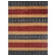 thumbnail image 2 of Rugsotic Carpets Hand Knotted Wool Area Rug 9'x12' Charcoal Gold Contemporary Rectangle Indoor Rug for Living Room, Bedroom Antimicrobial L00212, 2 of 5