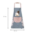 thumbnail image 2 of AKEGAMN Kitchen Apron PVC And Oil Proof Home Apron Anti And Hand Wipeable Coverall. Cooking Work Clothes For Couples., 2 of 5