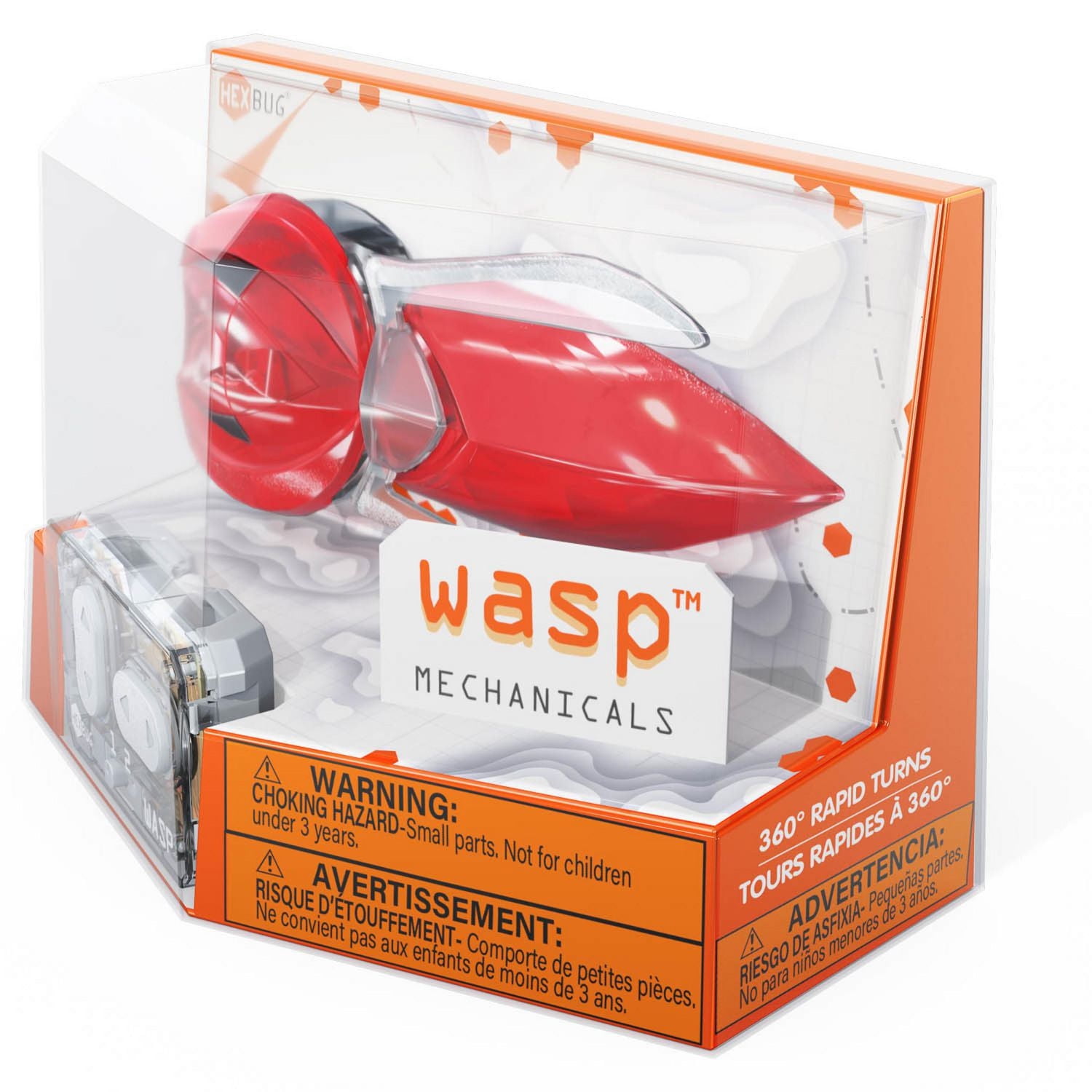 HEXBUG Wasp, Insecte commandé à distance, Jouet insecte factice, Spécimen robot motorisé, cadeau pour garçons et filles à partir de 3 ans