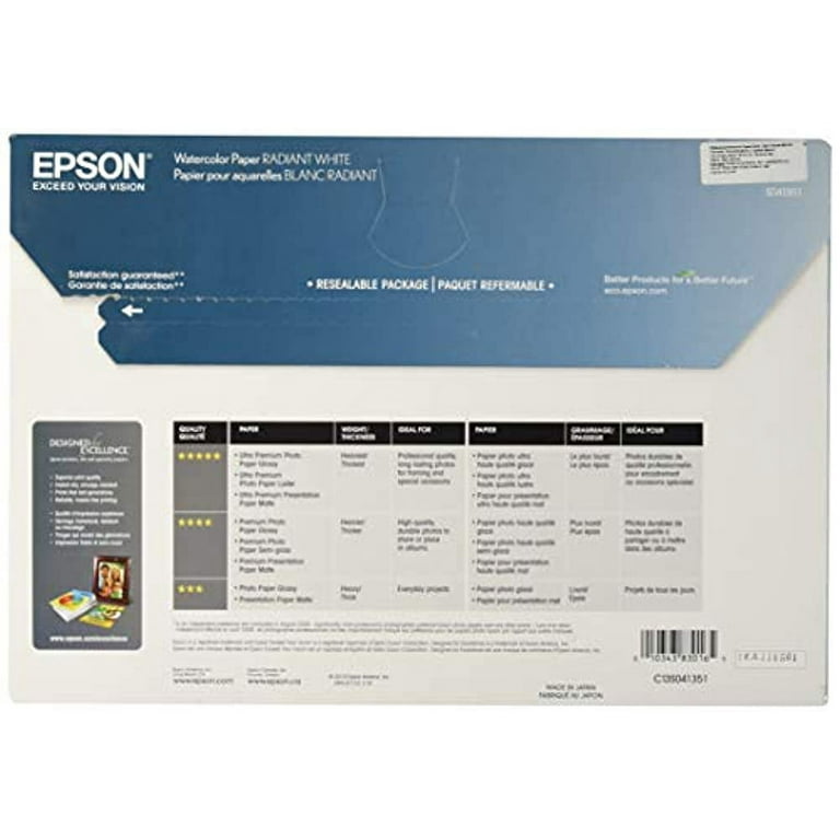 Epson Watercolor Papers, White