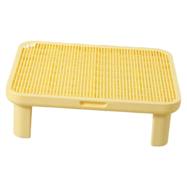 Flynix Cat Step Kitten Litters Box Footboard Professional Supplies Litter Trapper Cat Yellow