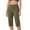 Army Green, variant on lmcalzta Capri Pants for Women Stretch High Waisted Crop Office Work Pants Summer Casual Capris Slacks Yoga Dress Pant
