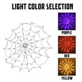 thumbnail image 5 of Halloween Spider Web String Lights, Purple LED Glow, 51.1 inch 1 Pack, Halloween Decoration Light for Haunted House Party Indoor Outdoor Holiday Patio Yard Decor, 5 of 5