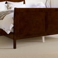 thumbnail image 4 of AFI Portland Full Wood Foundation Bed Frame with Matching Footboard Walnut, 4 of 10