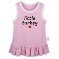 thumbnail image 1 of Little Turkey Funny Dresses For Baby, Newborn Babies Skirts, Infant Princess Dress, 0-24M Kids Graphic Clothes (Pink Sleeveless Dresses, 12-18 Months), 1 of 4
