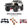thumbnail image 4 of ZheElen Aluminum Alloy Front And Rear Axle Housings For 1/10 Axial SCX10 Crawler Red, 4 of 6