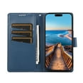 thumbnail image 3 of ELEHOLD for iPhone XR Flip Folio Wallet Case with Credit Card Holders Magnetic Clasp Kickstand Function Wrist Lanyard Premium PU Leather Shockproof Protective Cover,blue, 3 of 8