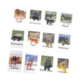 thumbnail image 4 of 12x tarjeta de animales Montessori, juguetes de entrenamiento preescolar, juguetes de mesa de luz con figuras de animales, juguetes educativos Zulema tarjeta de juego de animales, 4 of 8