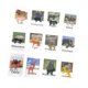 thumbnail image 4 of 12x juguetes Montessori, tarjeta de animales, juguete educativo para niños, juego de rompecabezas con modelo de Animal realista,, 4 of 9