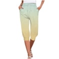 thumbnail image 1 of Capris For Women Casual Gradient Print Pants High Waist Bottom Drawstring Joggers Casual Pants Women Casual Pants for Summer Womens Tie Pants Casual plus Size Womens Pants Casual Leggings Flare Womens, 1 of 5
