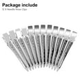 thumbnail image 4 of EIMELI 12 Packs Duck Bill Clips, Bantoye 3.5 Inches Rustproof Metal Alligator Curl Clips with Holes for Hair Styling, Hair Coloring, Silver, 4 of 7
