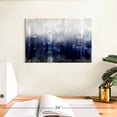 thumbnail image 3 of Elephant Stock Textural Wall Art - Horizontal Canvas Wall Art - Living Room Wall Decor - Abstract Canvas - Beige And Blue Decor By Justin Turner - 12" x 8", 3 of 8