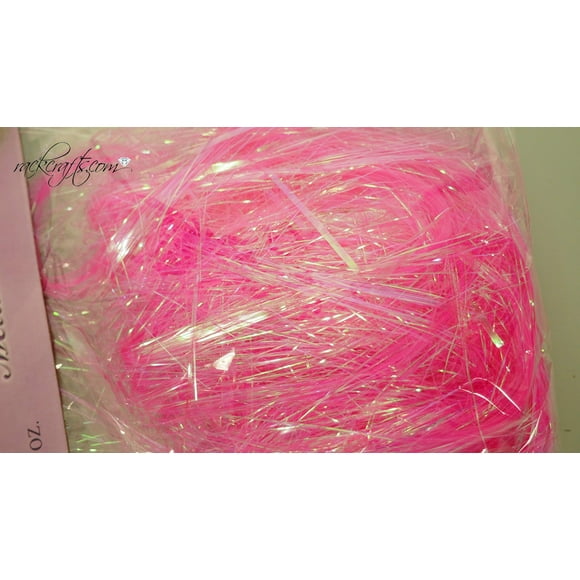 rackcrafts.com Metallic Shred Angel Hair Iridescent Stuffing (Fuchsia)