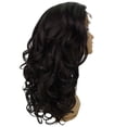 thumbnail image 5 of LUXLUXE Kiara Wavy Layered 18 in Long T Part Lace Front Wig, Heat Resistant Fibers,  Dark Brown, 5 of 8