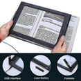 thumbnail image 2 of Lupa manos libres YONGSHENG con lupa de lectura gigante de 4 luces LED, 2 of 5
