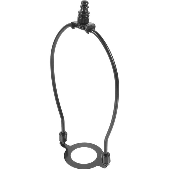 FELTECHELECTR Lamp Harp Saddle Base 1 Pair Black Aluminum Alloy The Frame For The Lamp Shade Diy Lighting Accessory Home Use