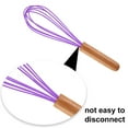 thumbnail image 3 of Fouet de Cuisson en Fil de Silicone Premium, Batteur à Œufs en Silicone en Acier Inoxydable, Batteur à Œufs Coloré, Mélangeur, Outils de Cuisson 10 Pouces, 3 of 5