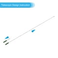 thumbnail image 4 of Unique Bargains 1.6M/5.2ft Telescopic Handheld Flagpole,2Set Pointer Stick w Sponge Handle Green, 4 of 8