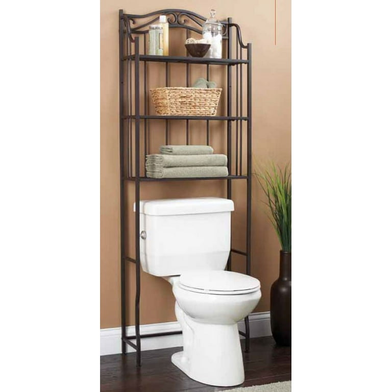Better Homes & Gardens Oil Rubbed Toilet Paper Holder with Large Top Shelf - Bronze - 1 Each