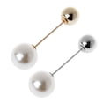 thumbnail image 2 of Imitation Pearl Brooches - Double Stone Pins for Scarves, 5 Pieces/Set, 2 of 16