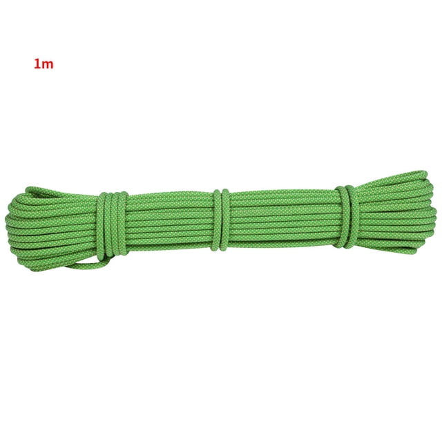 Soidarity Cuerda de escalada portátil 6 mm Cuerda de descenso antideslizante Accesorio de supervivencia para actividades al aire libre, 1 m, verde Type3 NO3 Soidarity OD000785-09