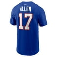 thumbnail image 3 of Men's Nike Josh Allen Royal Buffalo Bills Player Name & Number T-Shirt, 3 of 3