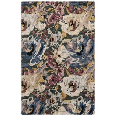SAFAVIEH Blossom Jaylen Floral Area Rug, Green/Ivory, 5' x 8'