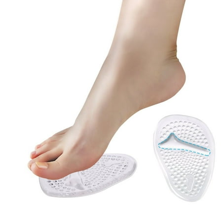 Ball of Foot Cushions, 2 Pairs Anti-slip Shoe Pads Inserts Gel Forefoot ...