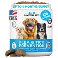 thumbnail image 1 of Masticables contra pulgas y garrapatas Pawzitive Pets 120 masticables blandos, 1 of 9