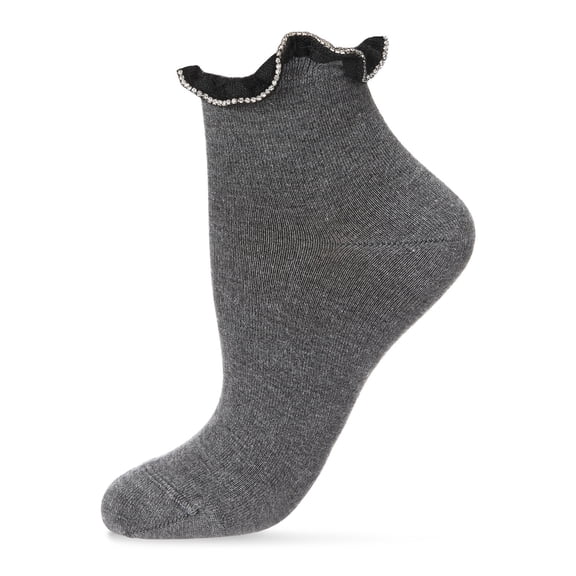 MeMoi Women's Ring Around Fashion Ruffle Cuff Anklet Sock - Mens - Male