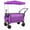 Purple, variant on Multi-Functional Push-Pull Folding Wagon Cart Purple, Rotating Handle & Canopy, 7''x4'' Wheels with Brakes, 480lbs 300L for Outdoor, Groceries, Transport