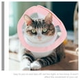 thumbnail image 3 of KONTONTY 1 Set Pink Cat Cone for Post Surgery Care and Wound Protection 23x17x12Cm, 3 of 7