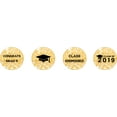 thumbnail image 2 of Darling Souvenir 190 Pcs DIY Graduation Theme Stickers for&nbsp;Candy&nbsp;Chocolate Labels-Glitter Gold, 2 of 2